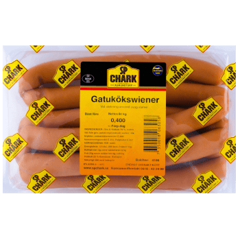 Gatukökswiener 400g SP Chark.