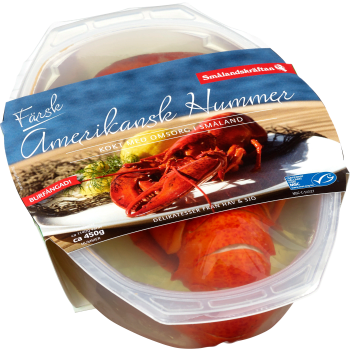 Hummer färsk amerikansk MSC 450g Smålandskräftan.