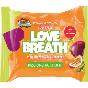 Sugtablett Passionsfrukt Lime 25g Love Breath.