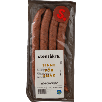 Nötchorizo 92% Kötthalt 320g Stensåkra.