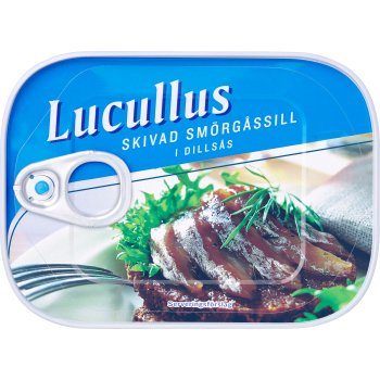 Smörgåssill skivor i dillsås 100g Lucullus.