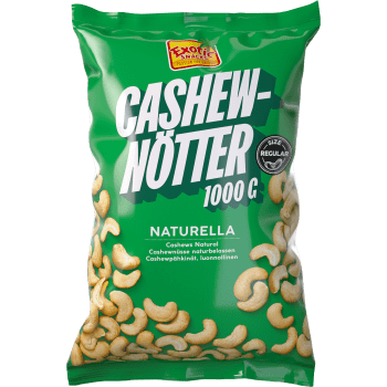 Cashewnötter Naturell 1000g Exotic Snacks.