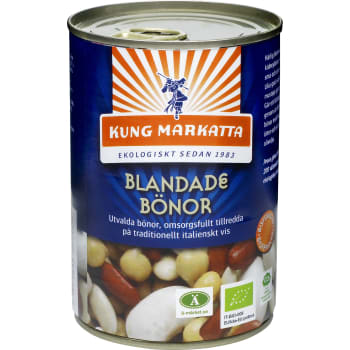 Bönor blandade Ekologisk 400g Kung Markatta.