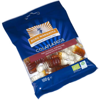 Godis Colaflaskor Ekologisk 100g Kung Markatta.