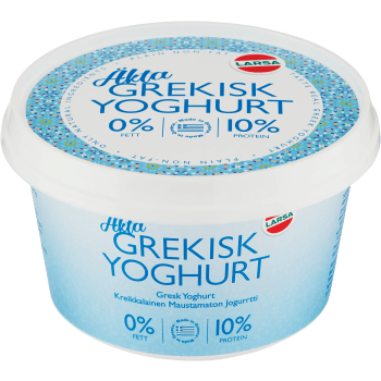 Grekisk Yoghurt 0% 500g Larsa foods.