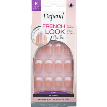 French Look Rosa Kort SQ 1 Styck Depend.