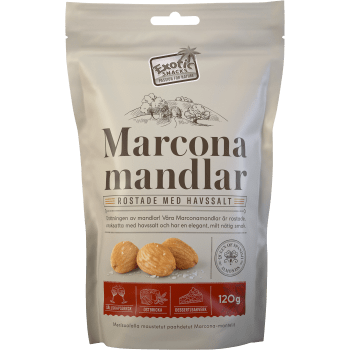 Marconamandlar Rostade Havssalt 120g Exotic Snacks.