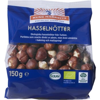Hasselnötter 150g KRAV Kung Markatta.