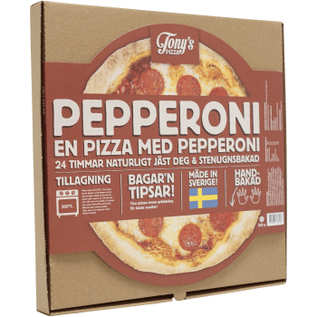 Pepperonipizza 500g Tony´s pizza.