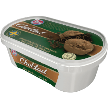 Chokladgräddglass 500ml Kling Glass.