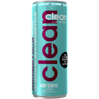 BCAA Svartvinbär Hallon 33cl Clean drink.
