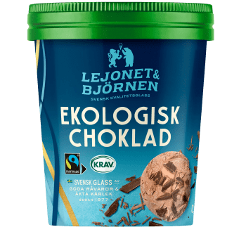 Glass Choklad Ekologisk 500ml Lejonet & Björnen.