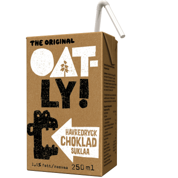 Havredryck Choklad 1,5% 250ml Oatly.