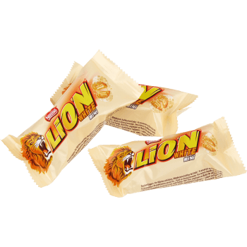 Godis Lion Mini White ca 5kg Nestle.