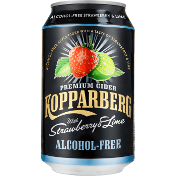 Cider Strawberry Lime Alkoholfri 33cl Kopparberg.