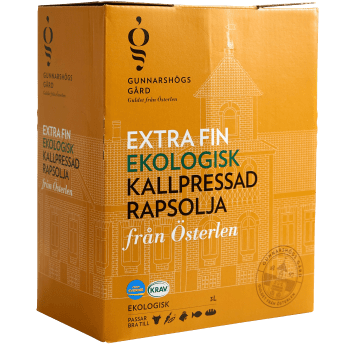 Kallpressad Rapsolja KRAV Bag-in-box 3l Gunnarshögs Gård.
