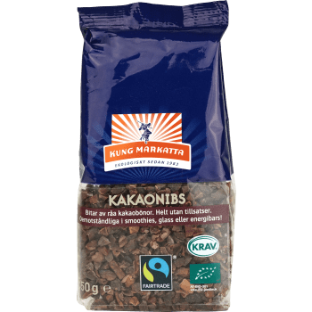 Kakaonibs Ekologisk 50g Kung markatta.