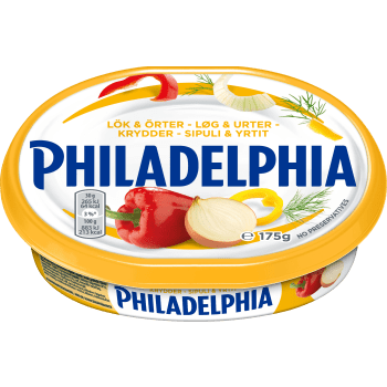 Lök & örter 175g Philadelphia.