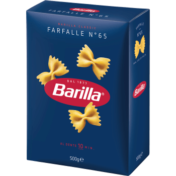 Pasta Farfalle 500g Barilla.