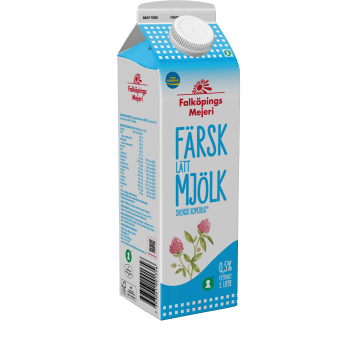 Lättmjölk 0,5% 1l Falköpings Mejeri.