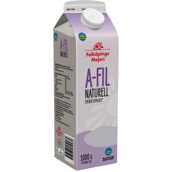 A-fil Naturell 3,0% 1l Falköpings Mejeri.