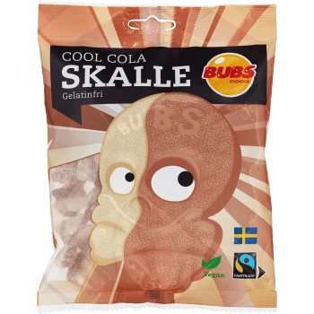 Cool cola skalle Gelatinfri vegansk 190g Bubs Godis.
