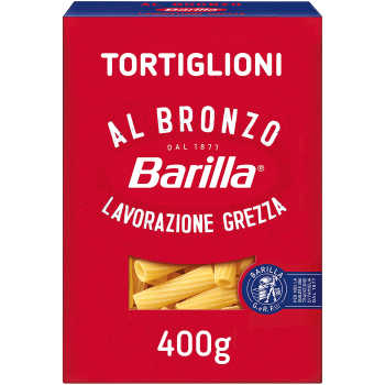 Pasta Tortiglioni Al Bronzo 400g Barilla.