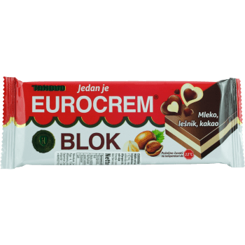 Mjölk- och Kakaokrämgodis Eurokrem 100g Swisslion Takovo.