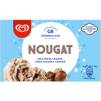 Glass Nougat 500ml GB Gräddglass.