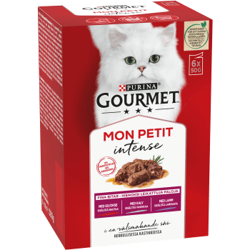 Kattmat Mon petit Kött 6-p 300g Gourmet.