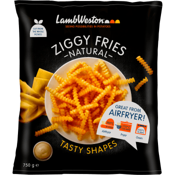 Pommes frites Ziggy fries Fryst 750g Lamb weston.