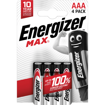 Batteri AAA 4-p Energizer Max.