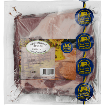 Revben Knäckta Vac ca 1kg JMs Kött & Chark.