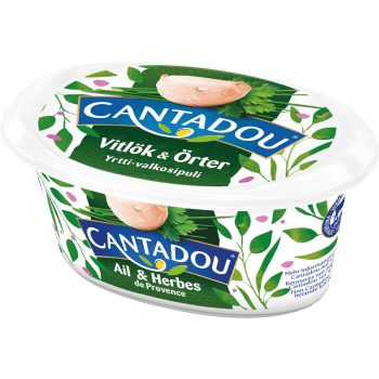 Färskost Vitlök & Örter 140g Cantadou.