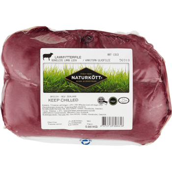 Lammytterfilé Färsk putsad ca 700g Naturkött.