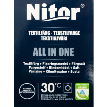 Textilfärg All in one Marinblå Nitor.