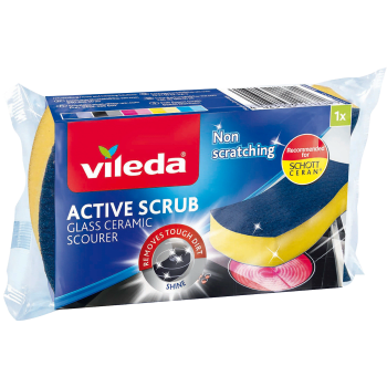 Glaskeramiksvamp Active scrub Vileda.