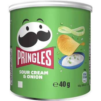 Sour cream & onion 40g Pringles.