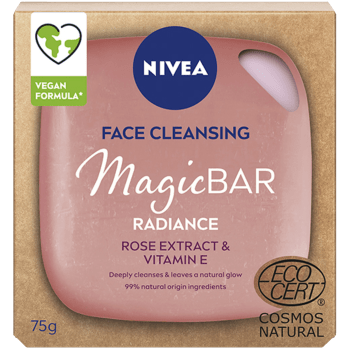Ansiktsrengöring MagicBar Radiance 75g Miljömärkt Nivea.