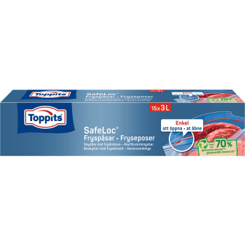 Fryspåsar med dubbelförslutning 3l 15st Toppits.