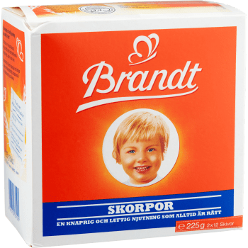 Skorpor 225g Brandt.