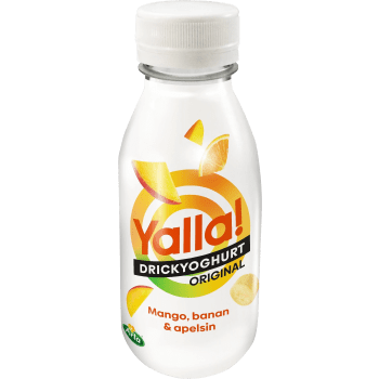 Drickyoghurt Yalla! Mango Banan Apelsin 0,5% 350ml Yoggi®.