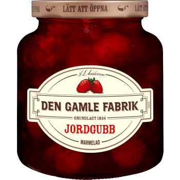 Jordgubbsmarmelad 380g De Gamle Fabrik.