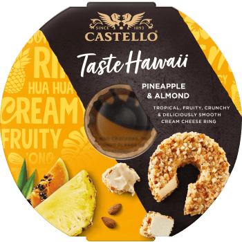 Färskost Pineapple&Almond 125 g Castello.