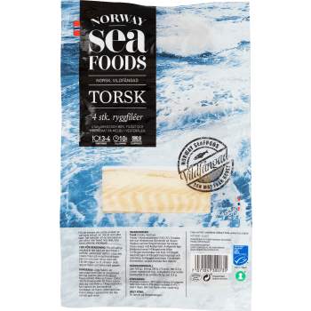 Torskrygg 4-p 500g Norway Seafoods.