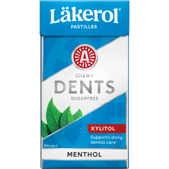 Halstabletter Dents Menthol 36g Läkerol.