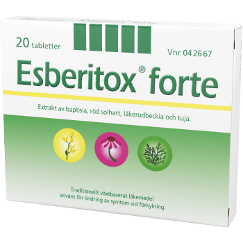 Läkemedel växtbaserat vid förkylning 20-p Esberitox.