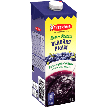 Blåbärskräm 1l Ekströms.