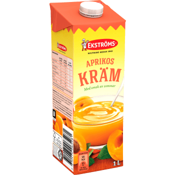 Aprikoskräm 1l Ekströms.