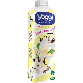 Yoghurt Mini Vanilj 0,1% Laktosfri 1000g Yoggi®.